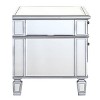 Elegant Lighting 1 Door Cabinet 24 in. x 16 in. x 27 in. in Silver paint - 4 of 4