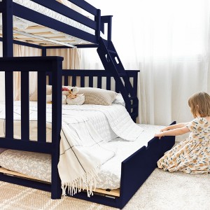 Max & Lily Twin over Full Bunk Bed with Trundle Bed - 1 of 4