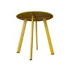 DOMETOUR 17.7x18 Inches Outdoor Side Table, Patio Round Steel End Table Small Accent Table for Patio Balcony Bedroom Living Room - 3 of 4