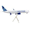 Boeing 737 MAX 8 Commercial Aircraft White with Blue Tail "Gemini 200" Series 1/200 Diecast Model Airplane by GeminiJets - 2 of 3