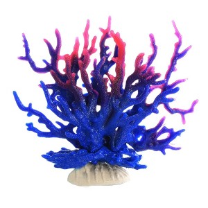 Aquarium Decor, Artificial Coral - Fish Tank Decoration Plastic with Realistic Modeling, Eco-Friendly, Easy to Clean for Aquarium Landscape/Furniture - 1 of 2