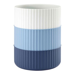 Izod Clubhouse Stripe Blue Wastebasket - 1 of 3