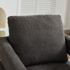 29.1" Boucle Swivel Accent Chair with Open Back and Removable Cushion - 4 of 4