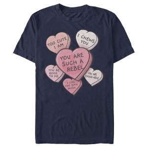 Men's Star Wars Valentine Galactic Candy Hearts T-Shirt - 1 of 4