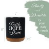 Elanze Designs Faith Hope Love Black X-Large Cork Bottom Kitchen Utensil Holder - 2 of 4