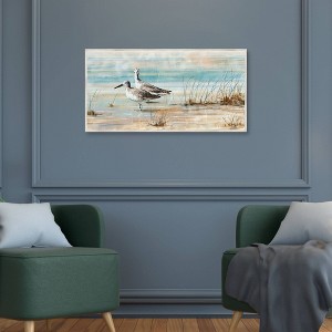 Masterpiece Art Gallery 17"x34" Shorebird Duet Wall Art - 1 of 4