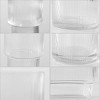 Ceva Fluted Glass Fluted Glass Vase Setof 3 - RDC4036 - Clear - Safavieh - 3 of 4