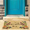 TAG 1'6" x 2'6"  Bee Happy Wildflower Coir Mat Rectangle Indoor and Outdoor Coir Door Welcome Mat - 3 of 4