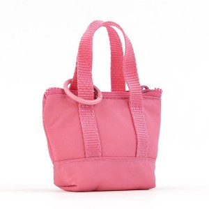 packlab Micro Nano Tote Keychain - Pink Mini Tote Bag Coin Purse
