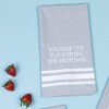 Totalee Gift Doesn’t Ask Questions Tea Towel Cotton White - 3 of 3