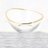 Classic Touch Glass Serving Bowl with 14K Gold Rim - 2 of 3