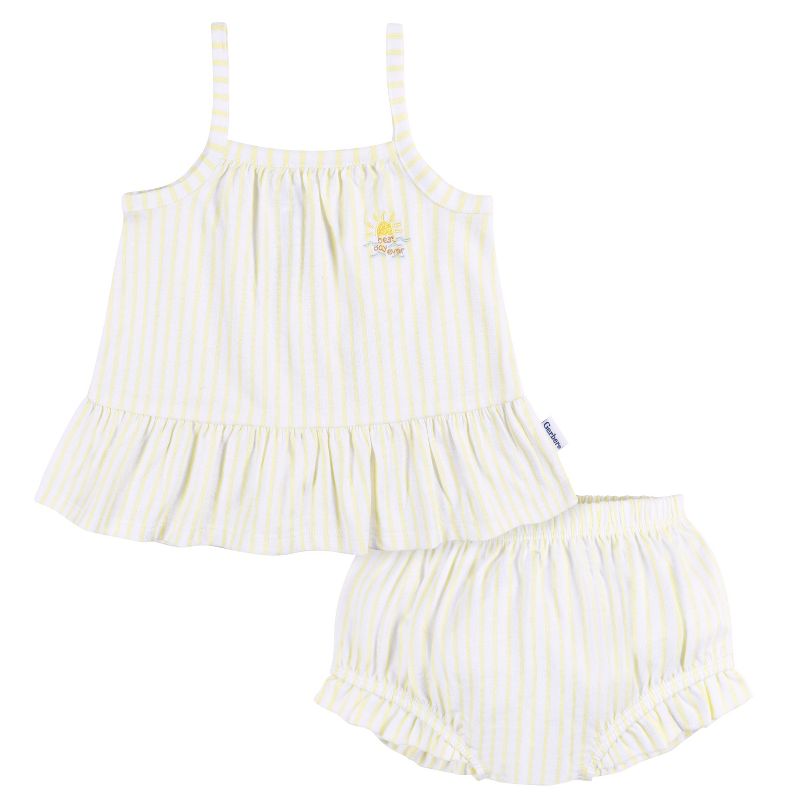 Gerber Baby Girls' Top and Diaper Cover Set - 2-Piece, 1 of 7