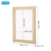 Unique Bargains Wood Hand-polished DIY Dried Flower Papermaking Frame 4 Pcs - 2 of 4
