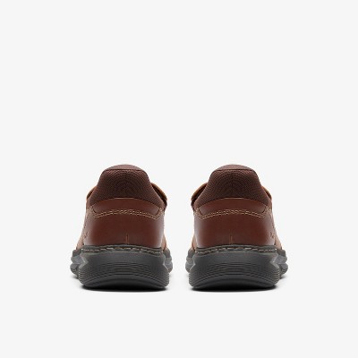 Clarks Mens Craftwell Step Brown Tumbled Shoes 9 Wide — фото 5