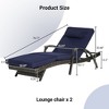 PAGED Outdoor Lounge Chairs Set of 2 with Cushions,Wicker Outdoor Chaise Lounge with Foldable Design for Patio,Beach,Yard - 3 of 4