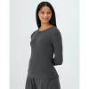 Hanes Originals Women’s SuperSoft Comfywear Rib Long Sleeve T-Shirt - 2 of 4