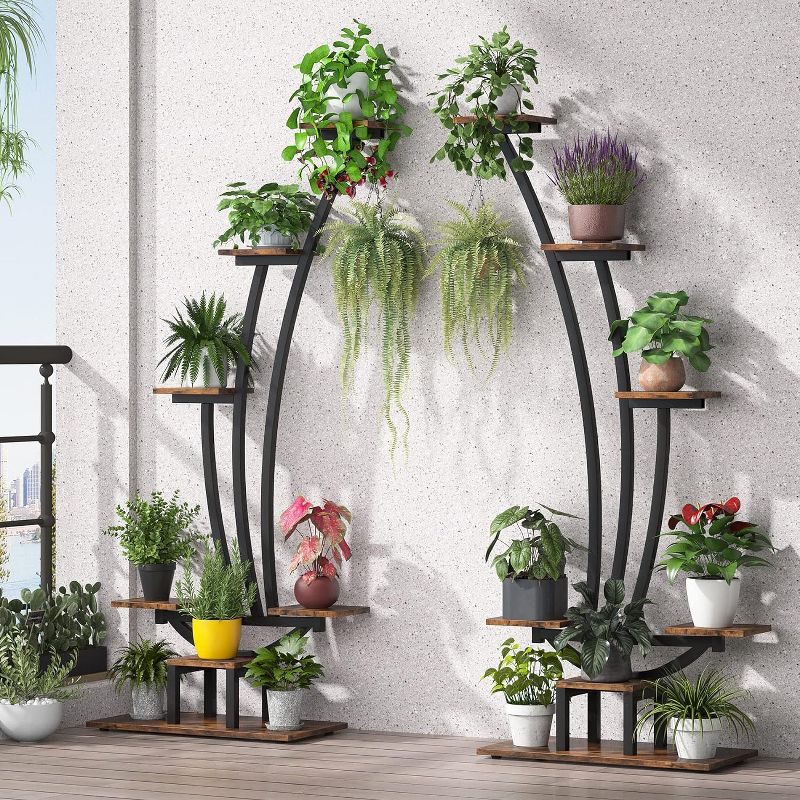 Tribesigns 1 Pair 6-Tier Tall Indoor Plant Stand, 2 of 6