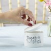 Kate Aspen Sugar, Spice and Everything Nice Ceramic Sugar Bowl, (Set of 4) | 23264WT - 4 of 4