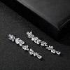 Crystal Chandelier Wedding Earrings: Cubic Zirconia Drop Earrings for Bride & Prom - 4 of 4