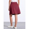 INSPIRE CHIC Women's High Waist A-Line Flared Pleated Above Knee Denim Skirt - 4 of 4