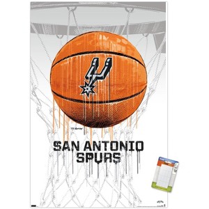 Trends International NBA San Antonio Spurs - Drip Basketball 21 Unframed Wall Poster Prints - 1 of 4