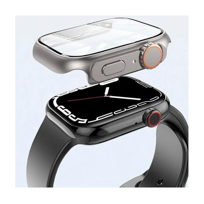Worryfree Gadgets New Bumper Case With Screen Protector For Apple Watch - Silver, 5 of 8