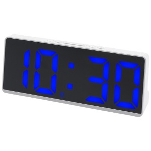 REGALWOVEN Digital Corded Electric Plastic Adjustable Brightness Alarm Clock 6.1"L x 0.9"W x 2.5"H 1 Pc - 1 of 4