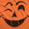 Mens Winky Warren Pumpkin T Shirt Funny Halloween Jack O Lantern Unsettling Smile Tee For Guys - Crazy Dog Men's T Shirt - 2 of 4