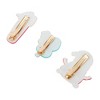 Unique Bargains Christmas Hair Clips Two Snowmen for Christmas 2.09"x1.69" Red Blue 1 Set - 4 of 4