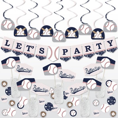 Big Dot of Happiness Batter Up - Baseball - Baby Shower or Birthday Party Supplies Decoration Kit - Decor Galore Party Pack - 51 Pieces