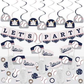 Big Dot of Happiness Batter Up - Baseball - Baby Shower or Birthday Party Supplies Decoration Kit - Decor Galore Party Pack - 51 Pieces