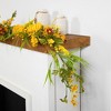 Northlight Peony and Pip Berry Cluster Artificial Fall Harvest Floral Garland - 5' x 10" - 3 of 4