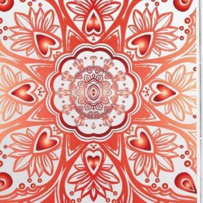 Mandala Heart Orange