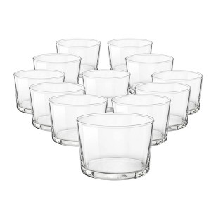 Bormioli Rocco Bodega Decor Glassware, 12-Piece Mini 7.5 oz Drinking Glasses For Water, Beverages ,Cocktails & Candle Holders, Clear - 1 of 4