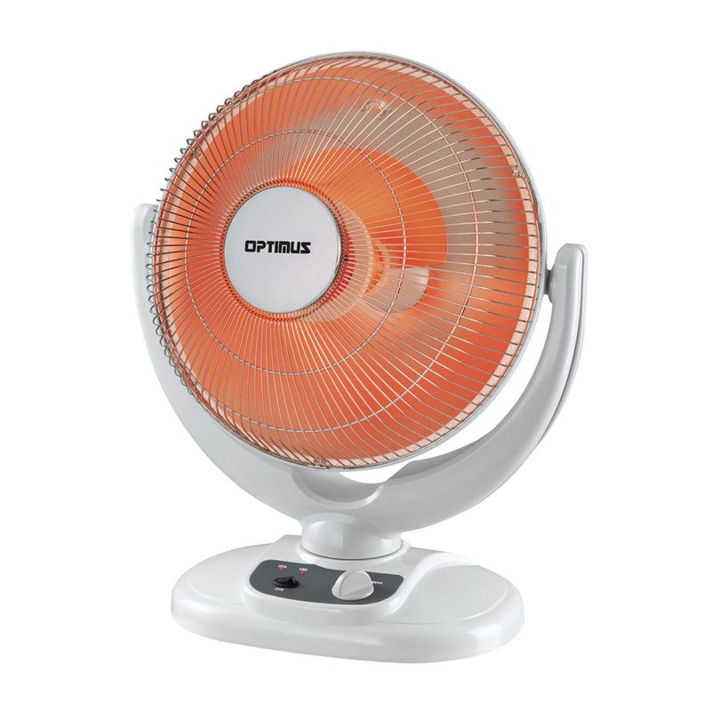 Optimus Radiant Parabolic Dish Electric Space Heater in White, 1 of 5