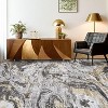 Machine Washable Runner Rug – Non-Slip Low Pile Foldable Soft Modern Abstract Carpet for Entryway Bathroom Laundry Room. - 2 of 4