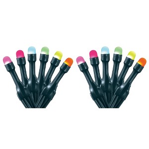 Home Heritage 33' Wrapped Dome Holiday Lights, App Control, 100 RGB LEDs, 2 Pack - 1 of 4