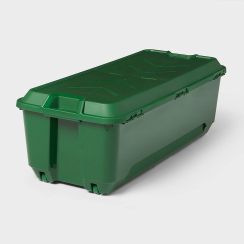 172qt Christmas Tree Storage Tote With Wheels Brightroom Green Polypropylene Latches 45.8 Length Target