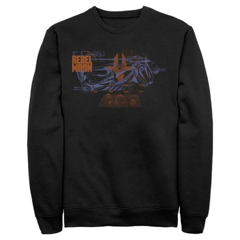Men's Rebel Moon Imperium Space Fighter Grid Sweatshirt - Black