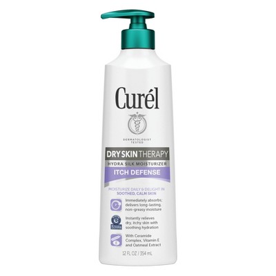 Curel Dry Skin Therapy Itch Defense Hand and Body Lotion - 12 fl oz