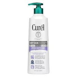 Curel Dry Skin Therapy Itch Defense Body Lotion, Hydrasilk Moisturizer, Advanced Ceramide Complex - 12 fl oz