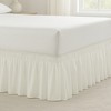 Lush Décor Gathered Ruffle Elastic Easy Wrap Around Bedskirt - 4 of 4
