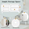 Okak Modern Sideboard Buffet Cabinet with Storage and Adjustable Shelf, Solid Wood Cabinet with Door Shelf for Kitchen Living Room - 4 of 4