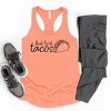 Simply Sage Market But First, Tacos Outline Racerback Tank - 3 of 3