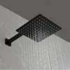 ChicFurnit Showerheads Rainfall Shower Head with Handheld Spray Combo Extention Arm High Pressure Showerheads for Bathroom, Black, 17.3"*12.6"*5" - 2 of 4