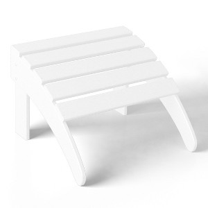 WestinTrends All-Weather Outdoor Patio Poly Adirondack Ottoman Footrest - 1 of 4