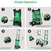 2-in-1 Folding Hand Truck with Foldable Basket,330 LB Capacity Dolly Cart with 2 Bungee Ropes,4 Wheels&Retractable Handle for Luggage/Moving/Office - 2 of 4