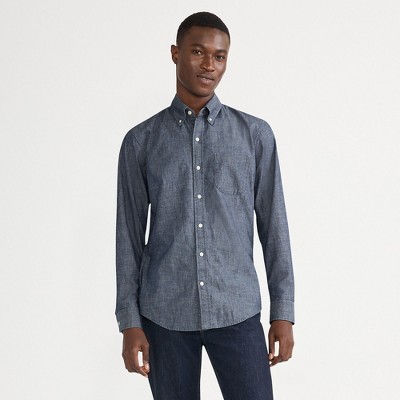 Lands' End Men's Long Sleeve Chambray Shirt