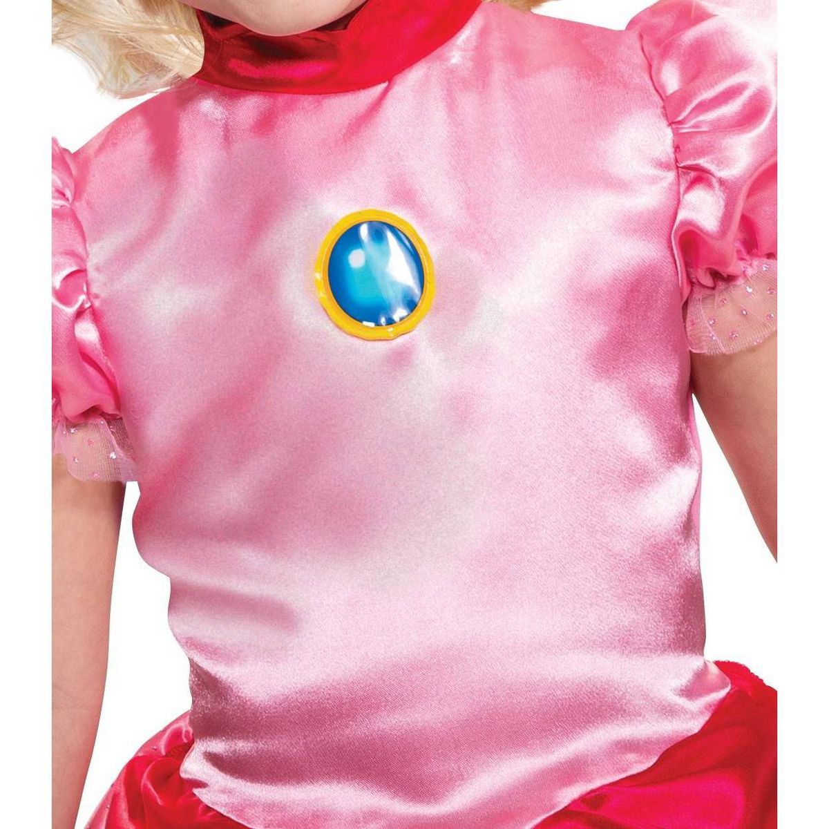 Nintendo Super Mario Princess Peach Toddler Halloween Costume Dress with Headpiece - thumbnail 4