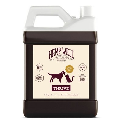 Hemp Well Thrive Oil for Dogs and Cats Everyday Health - Healthy Skin and Coat